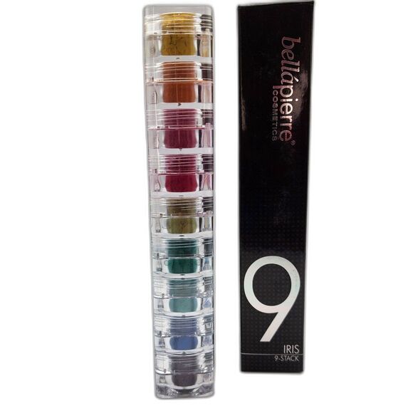 Bellapierre IRIS Natural Mineral Makeup 9 Color Eyeshadow Shimmer Stack - Picture 1 of 3